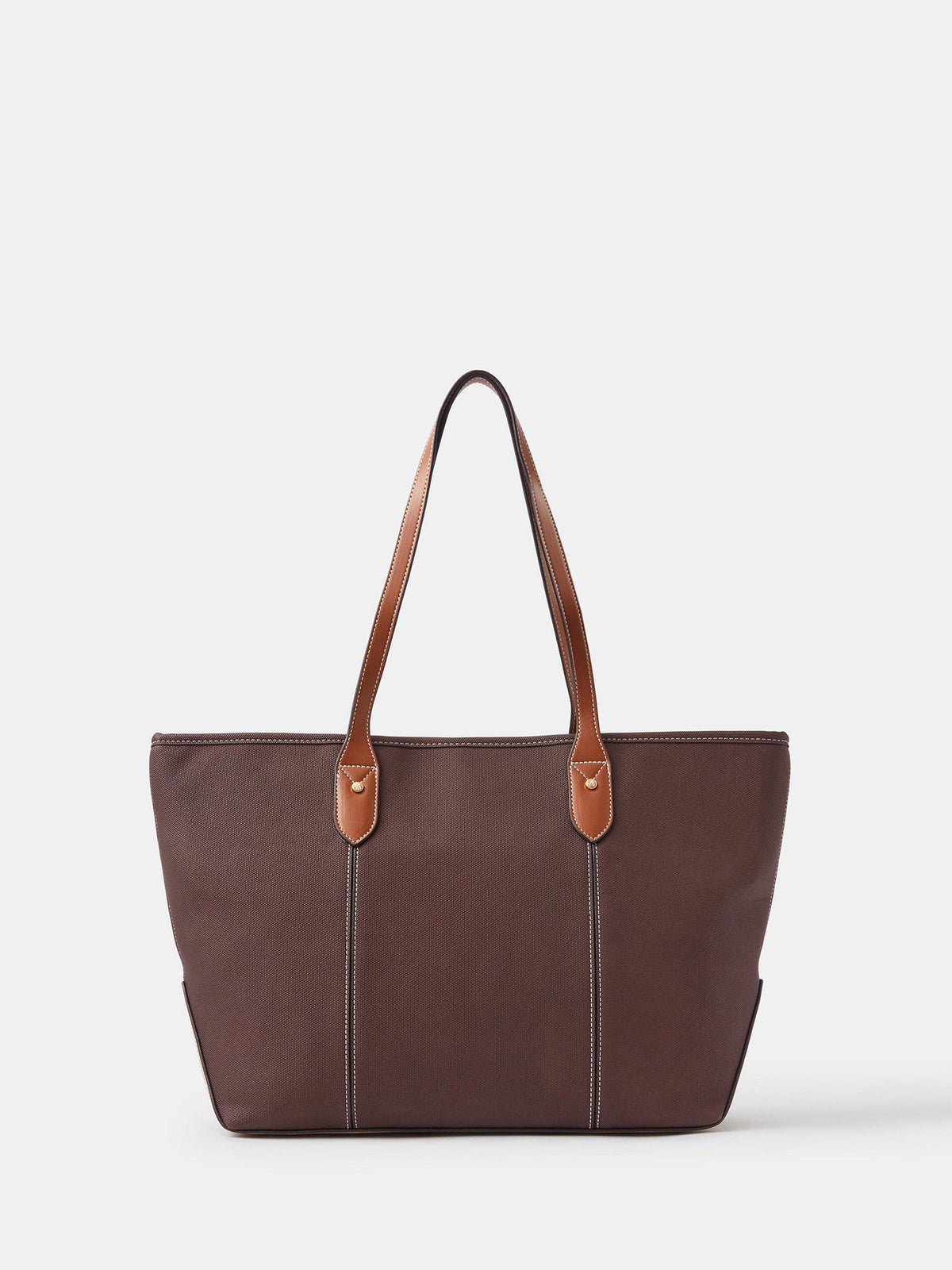 Accessorize Brown Plain Tote Bag