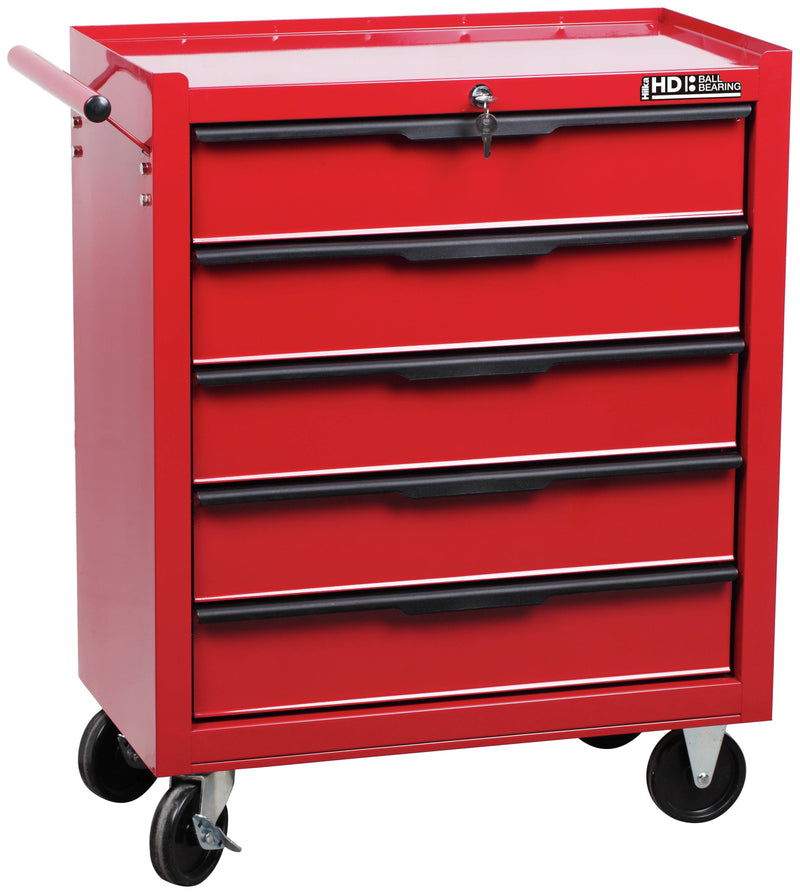 Hilka 5 drawer tool trolley steel cabinet 22kg, UK version