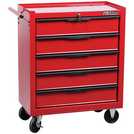 Hilka 5 drawer tool trolley steel cabinet 22kg, UK version