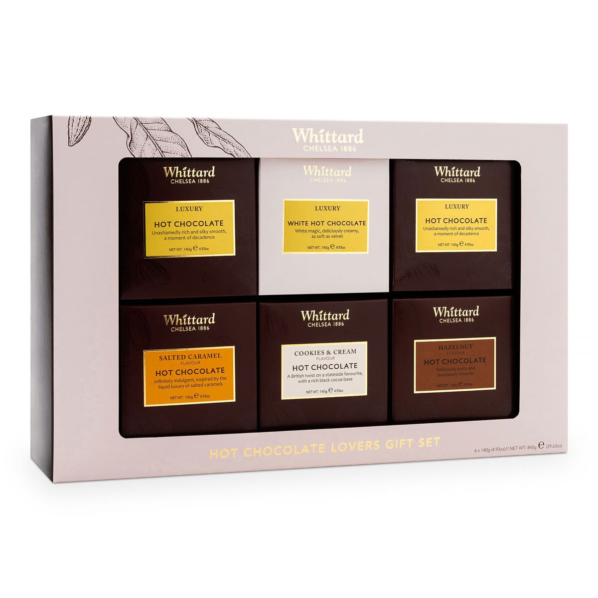 Whittard of Chelsea Hot Chocolate Lovers Gift Set, 6 x 140g GOODS Costco UK