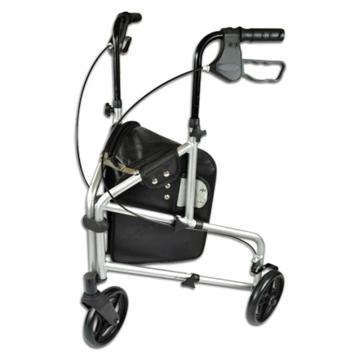 NRS Healthcare 3 Wheel Aluminium Rollator Silver GOODS Boots   