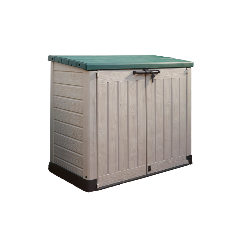 Keter garden storage box Beige/Green 1200L, UK version