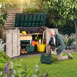 Keter garden storage box Beige/Green 1200L, UK version
