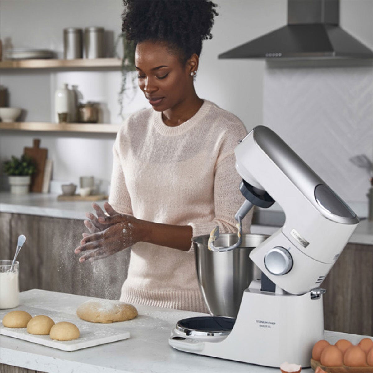 Kenwood Chef Baker stand mixer white 4.6L - British product