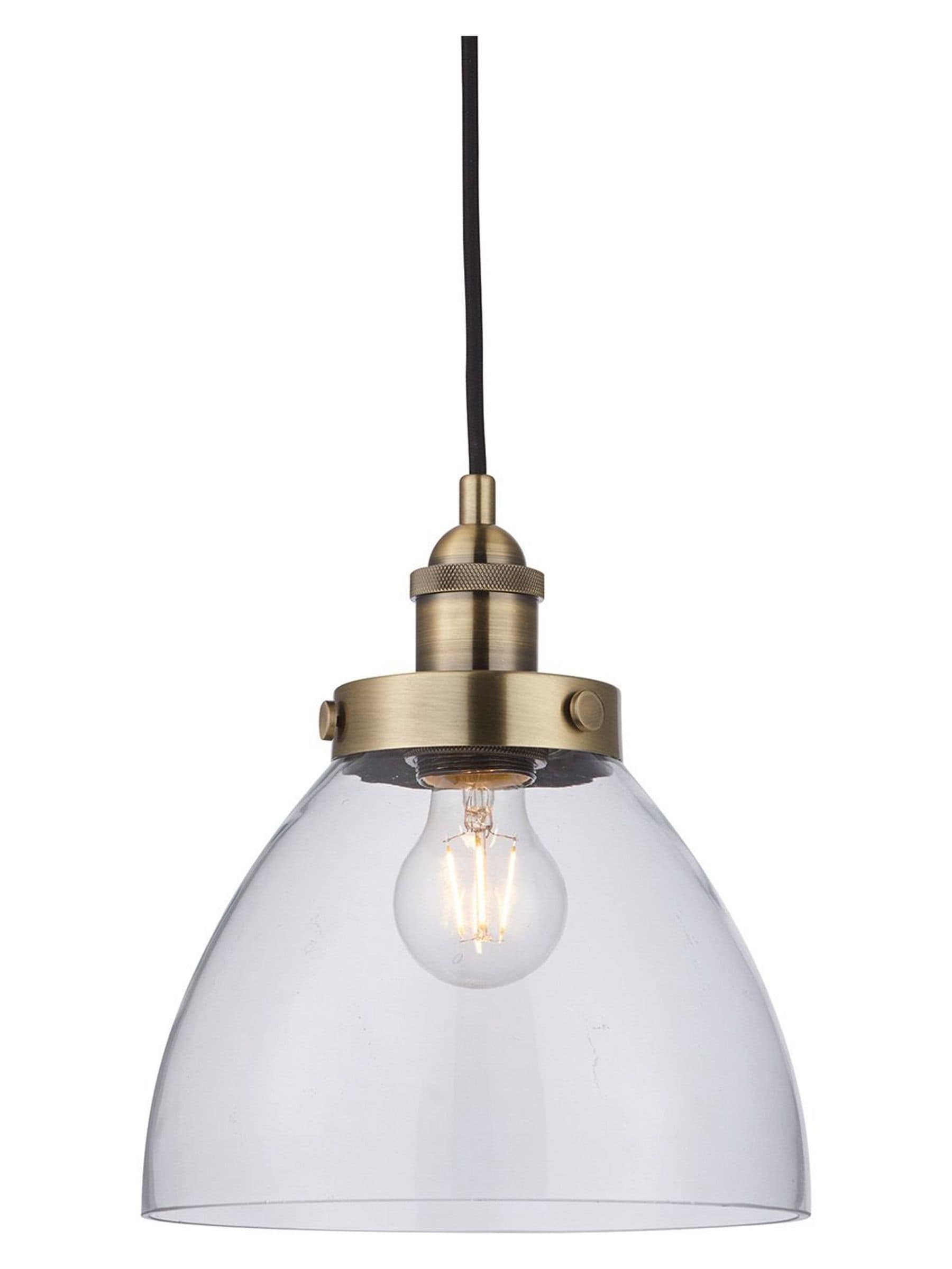 Gallery Home antique brass pendant ceiling light (British brand)