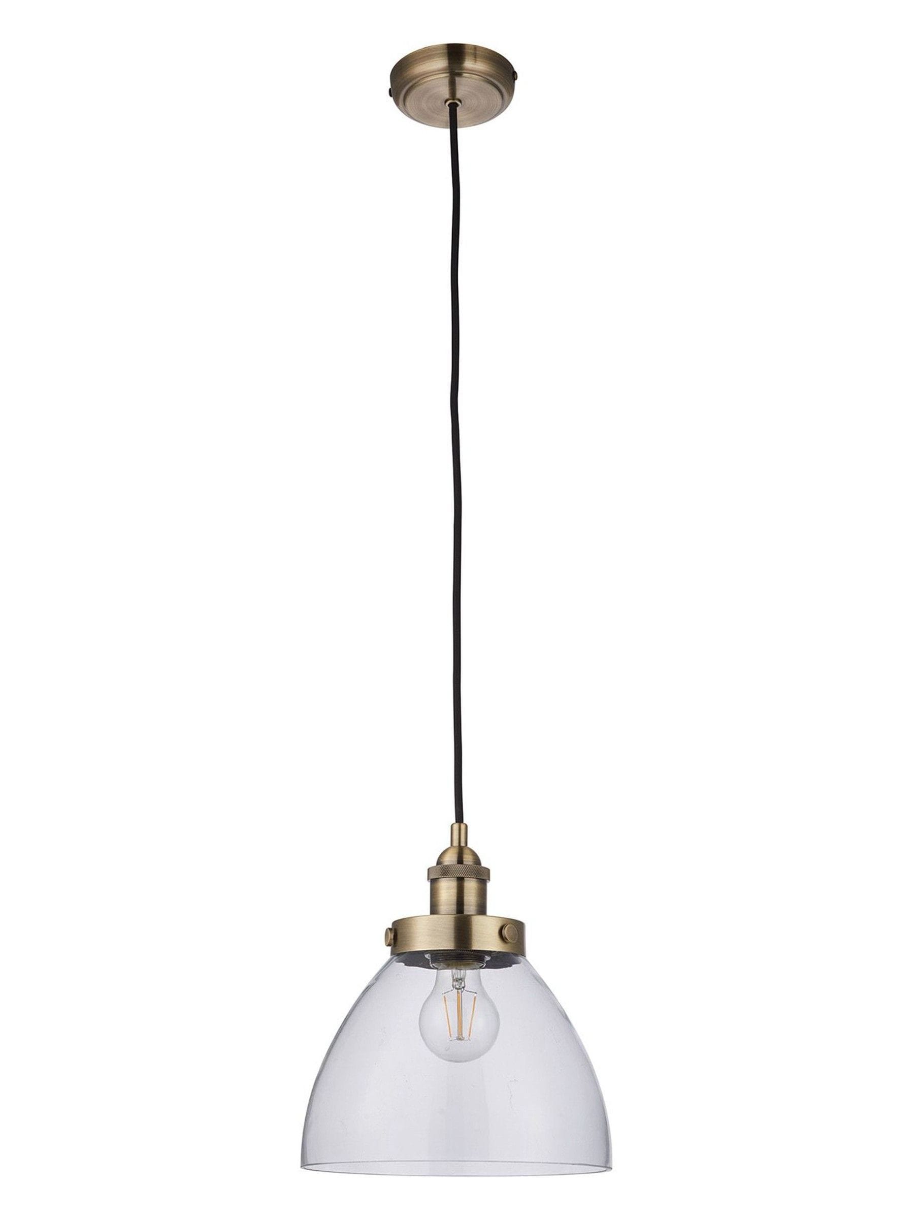 Gallery Home antique brass pendant ceiling light (British brand)