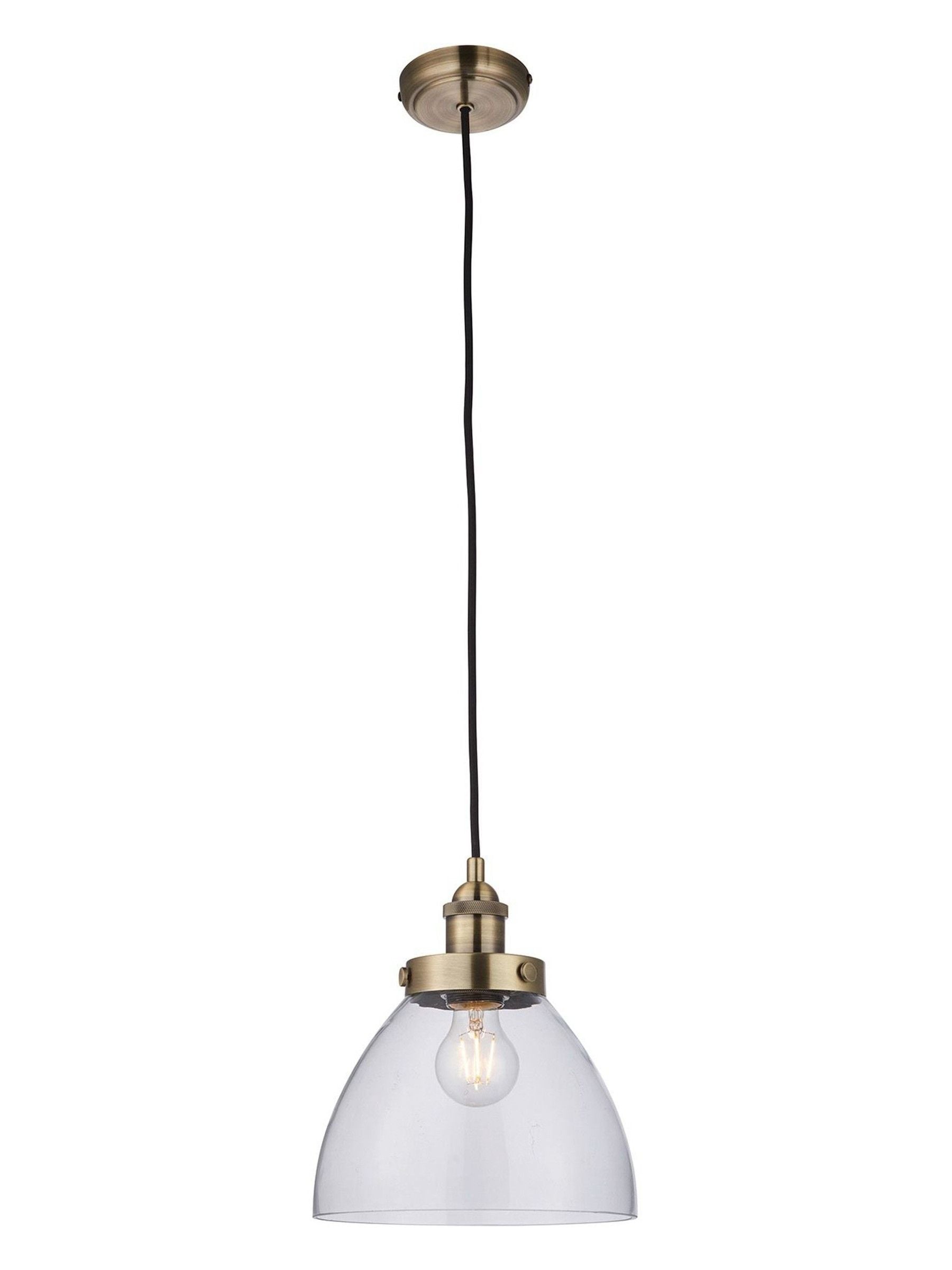 Gallery Home antique brass pendant ceiling light (British brand)