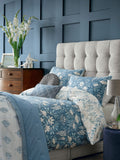 Laura Ashley Blue Seaspray Parterre reversible duvet cover and pillowcase set, UK version