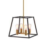 Artika Carter Square chandelier black and gold (British brand)