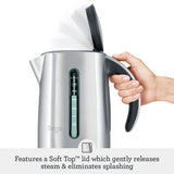 Sage Smart Kettle Luxe 1.7L cordless kettle in silver - British product