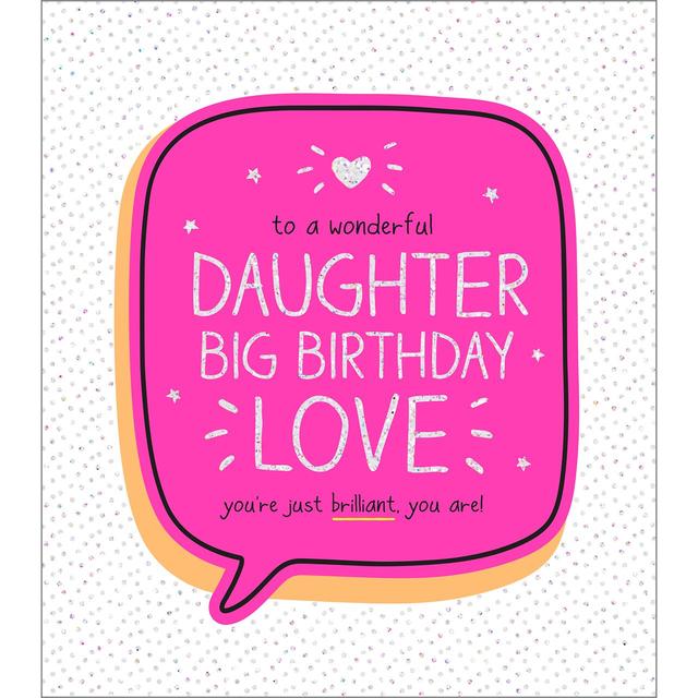 Happy Jackson Daughter Big Birthday Love Card Perfumes, Aftershaves & Gift Sets M&S   