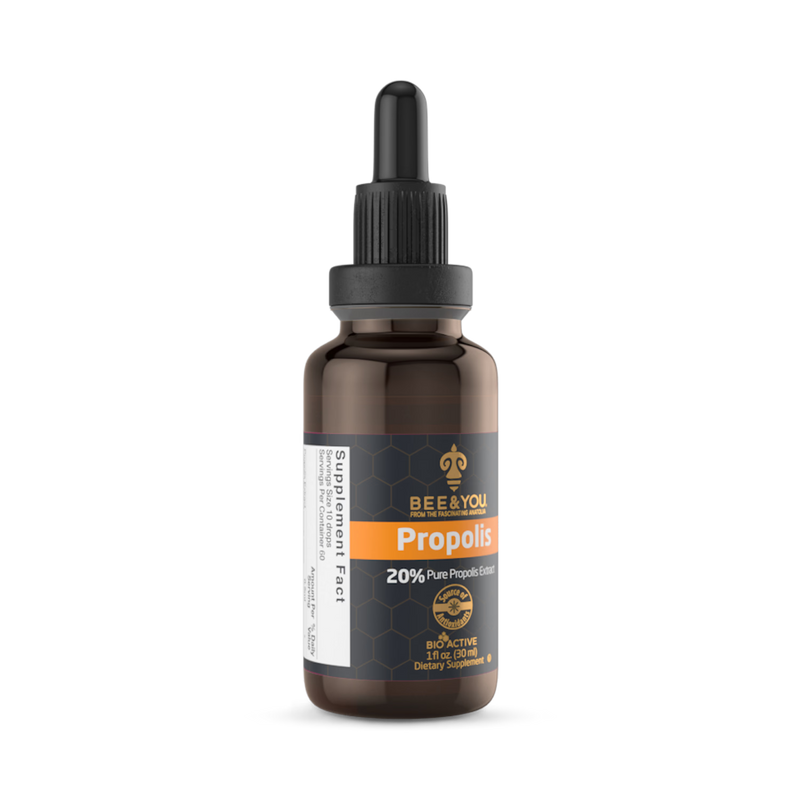 BEE&YOU propolis extract 20% drops 30ml (British brand)
