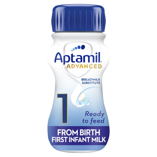 Aptamil Advanced 1 First Baby Milk Formula Liquid From Birth Ready To Feed 200ml GOODS Sainsburys   