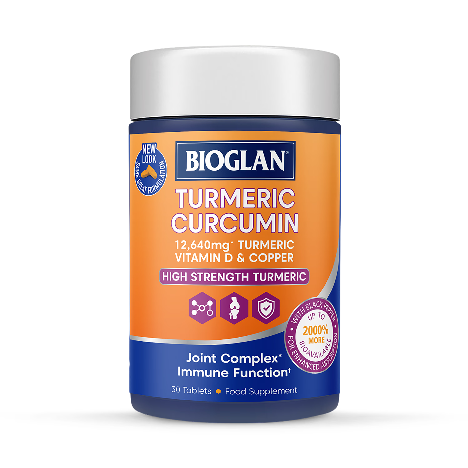 Bioglan Active Curcumin High Strength Turmeric 30 Tablets - British product