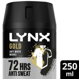 Lynx Gold Anti White Marks Anti-perspirant Deodorant Spray for Men 250ml deodorants & body sprays Sainsburys   