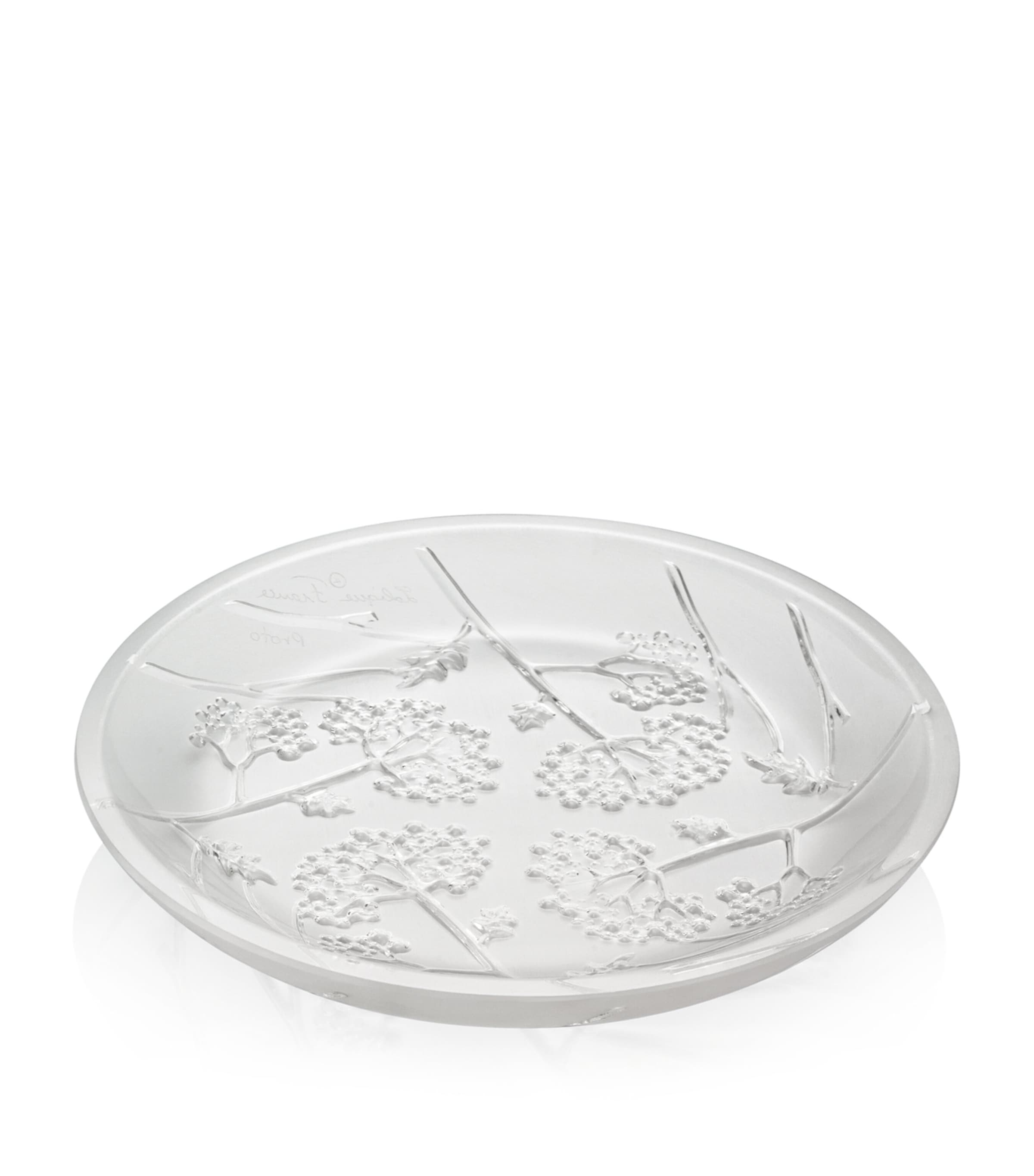 Lalique crystal Ombelles flat bowl 12cm, UK version