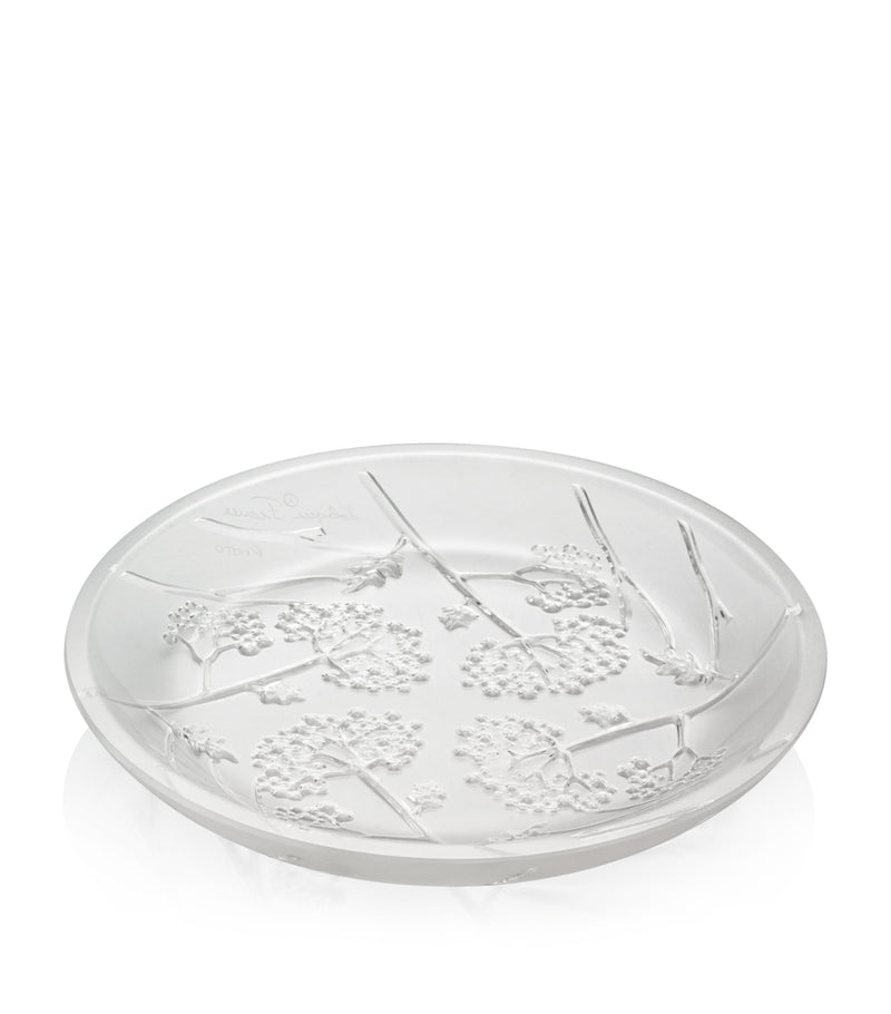 Lalique crystal Ombelles flat bowl 12cm, UK version