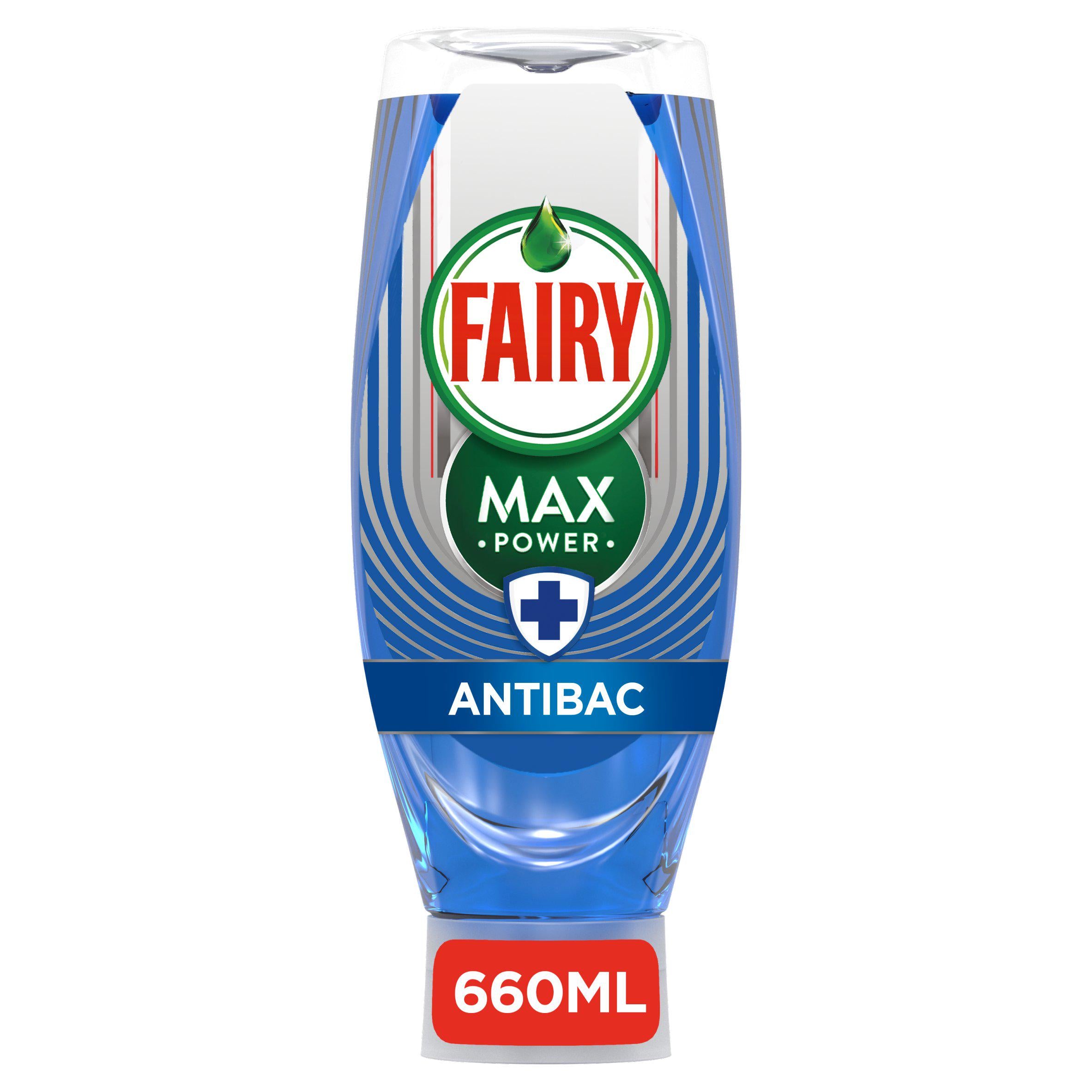 Fairy Max Power Antibacterial Washing Up Liquid Tea Tree 640ml GOODS Sainsburys   