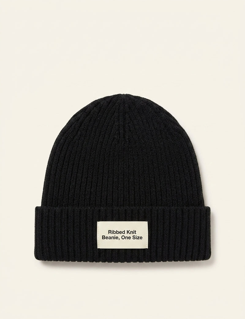Prada logo-embellished knitted wool beanie, imported from the UK