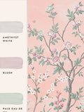 Laura Ashley Blush Eglantine 3M veggtapet (britisk merke)