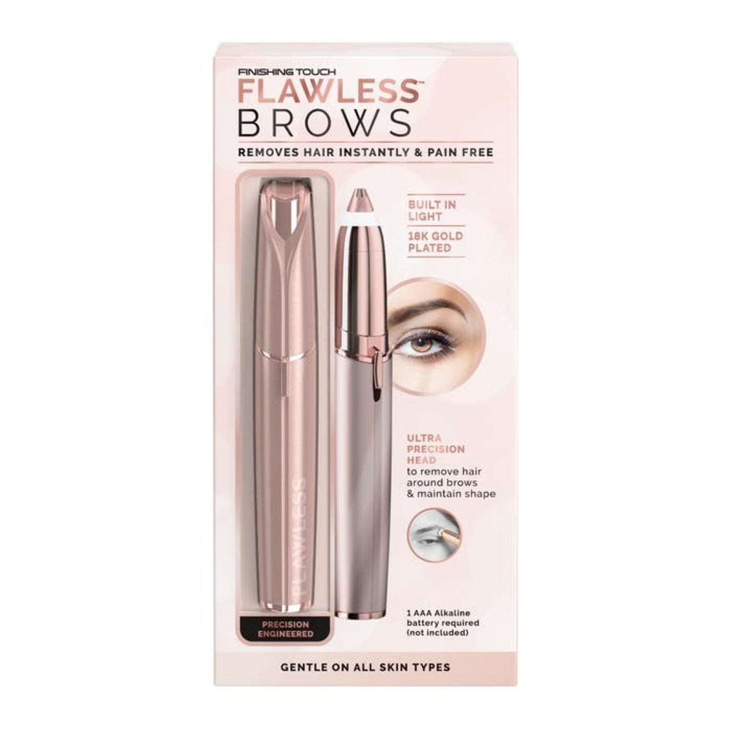 Finishing Touch Flawless Brows 3.0 Trimmer Gold (British brand)