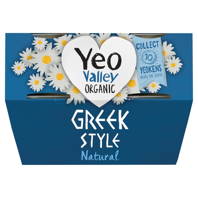 Yeo Valley Organic Greek Style Natural Yoghurt   4 x 110g GOODS M&S   