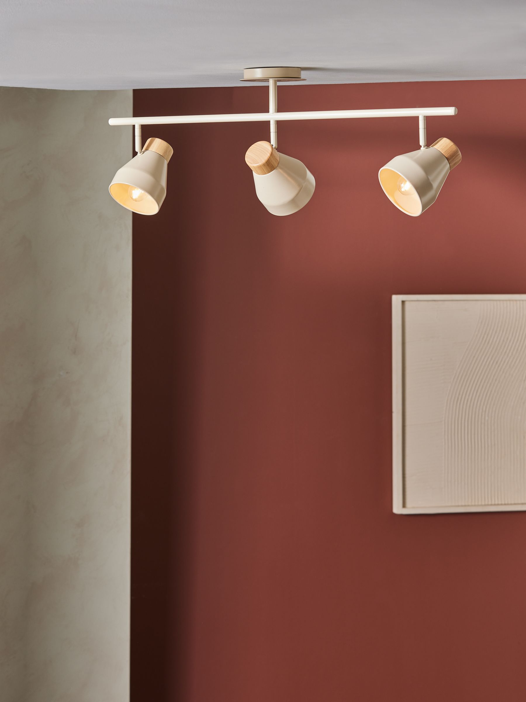 MADE.COM Cream Albert Flush Ceiling Light