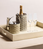 Plateau Barcelona en cuir Riviere 63,5 cm x 46,5 cm, importé du Royaume-Uni