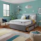 Silentnight Kingsize Divan Bed Set Grey (British brand)