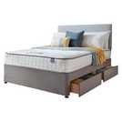 Silentnight Kingsize Divan Bed with Mattress Grey (British brand)