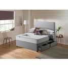 Silentnight Kingsize Divan Bed with Mattress Grey (British brand)