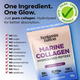 Benjamin Butler marine collagen powder unflavoured 400g (British brand)