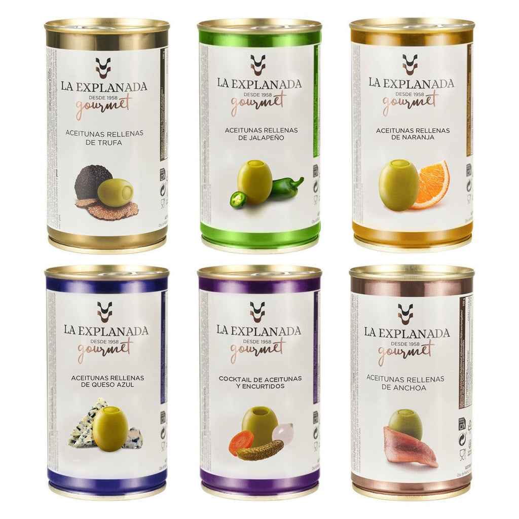 La Explanada Gourmet Flavoured Olives, 6 x 350g