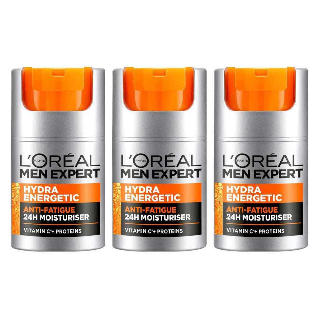 L'Oreal Men Expert Hydra Energetic Moisturiser, 3 x 50ml