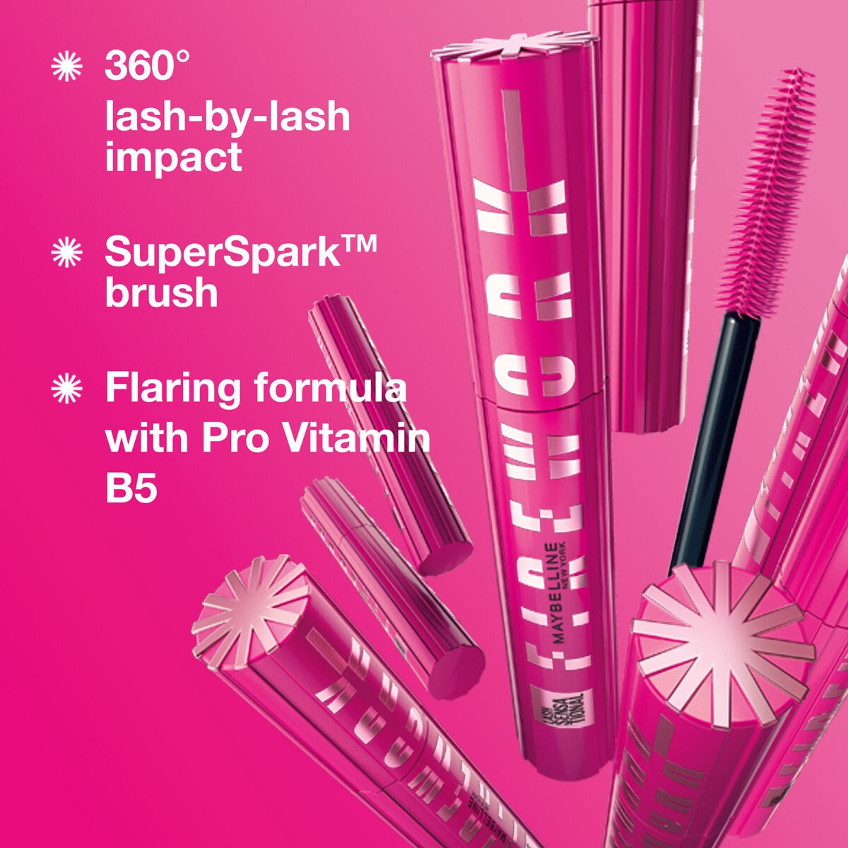 Maybelline Lash Sensational Firework Mascara, 3 Pack GOODS Costco UK