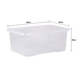 Wham 45L clear plastic storage boxes 5 pack, UK version