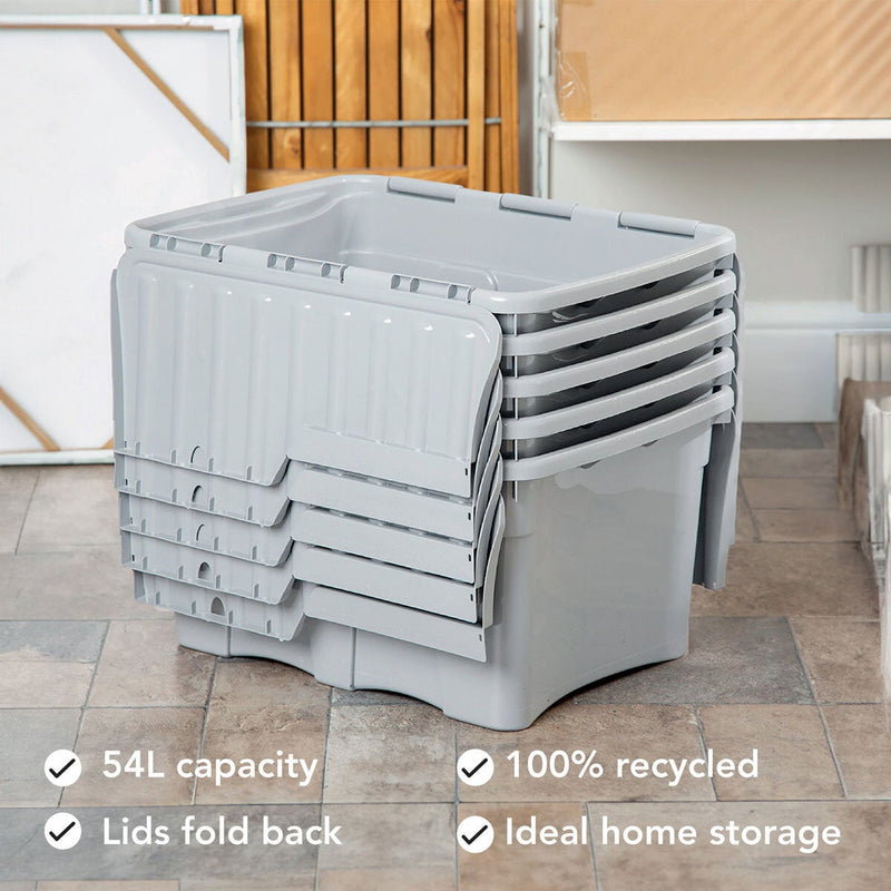 Wham 54L croc box with grey lids (British brand)