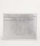 Harrods metallic leather card holder with logo engraving, UK version