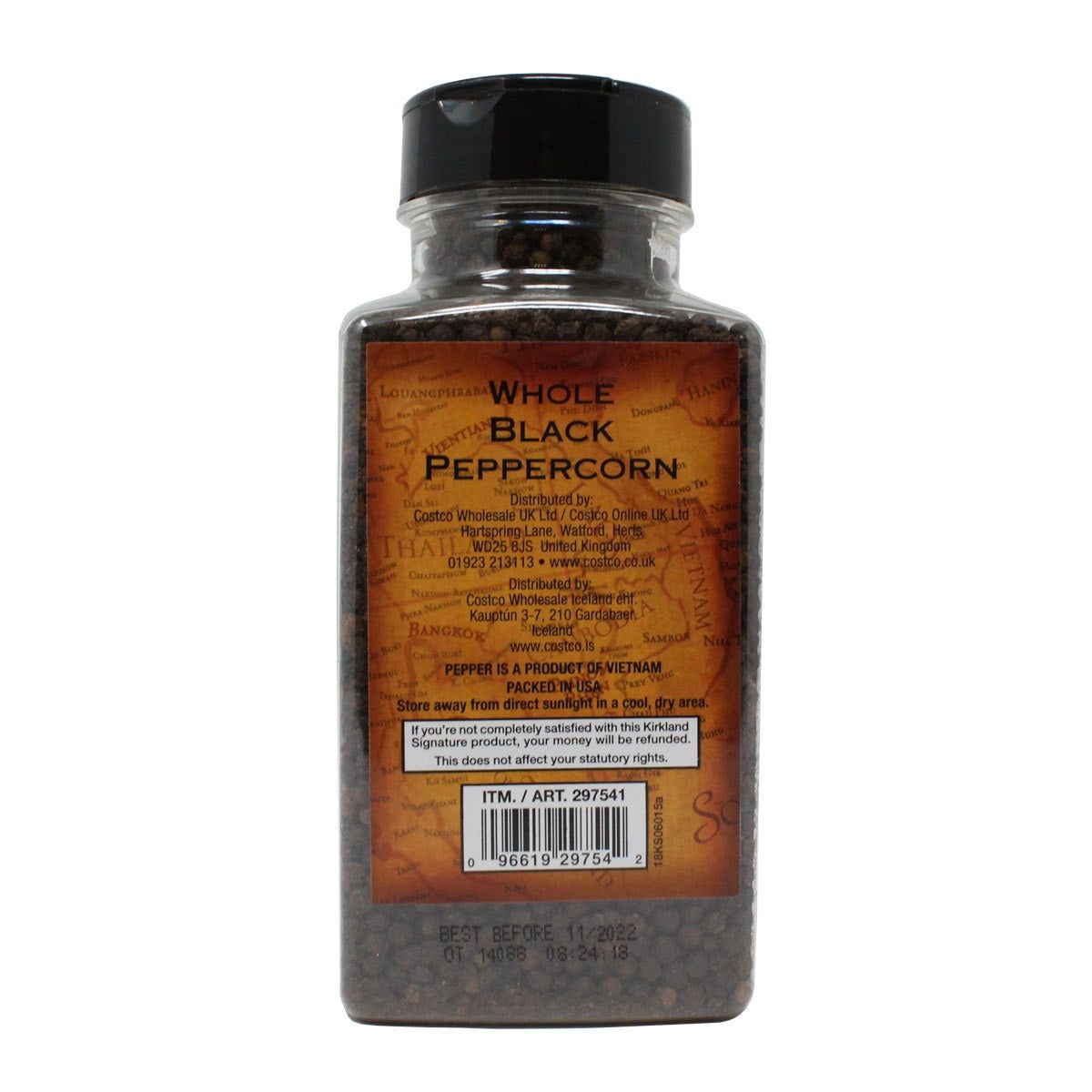 Kirkland Signature Whole Black Peppercorns, 399g GOODS Costco UK