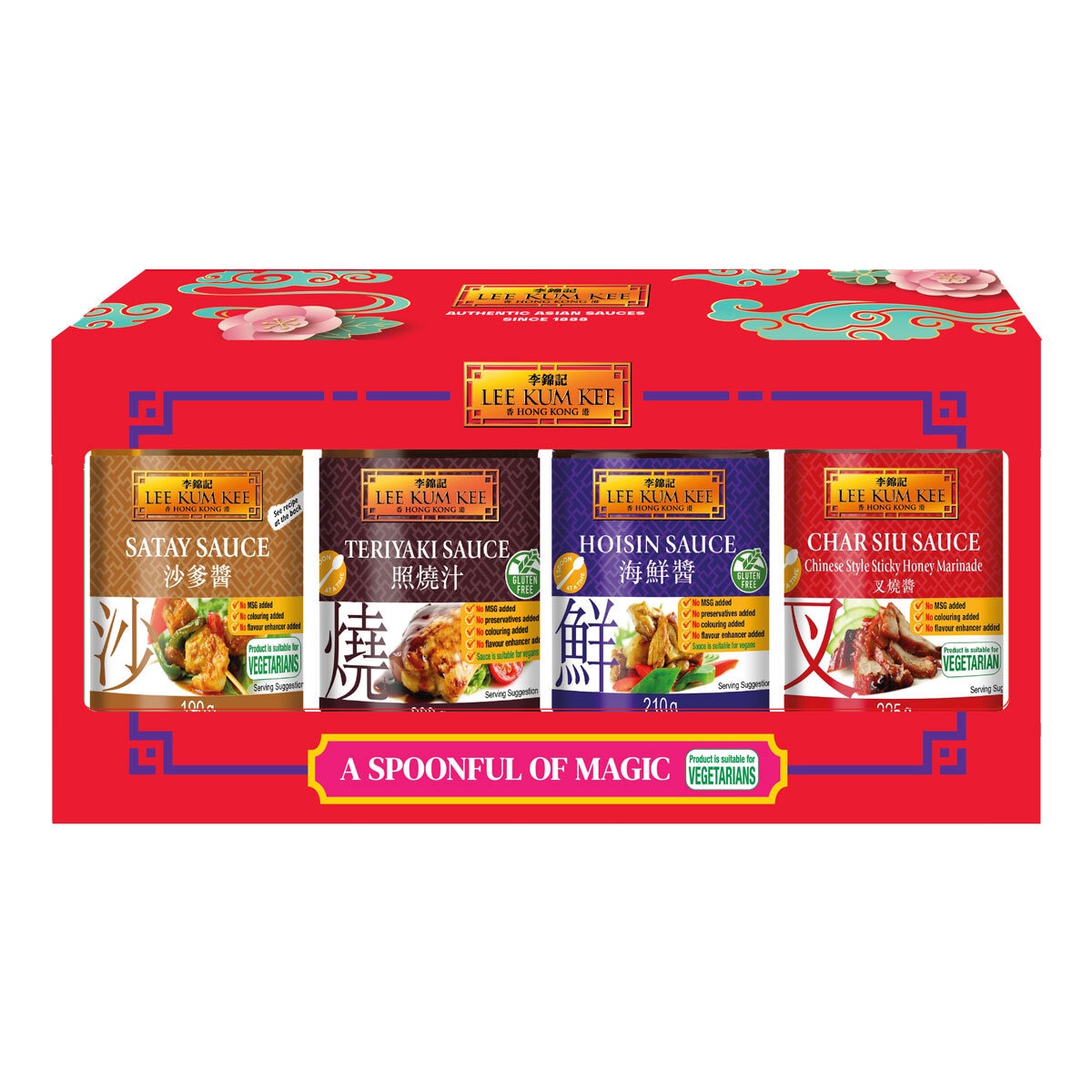 Lee Kum Kee cooking sauces 4 pack 825g, UK version