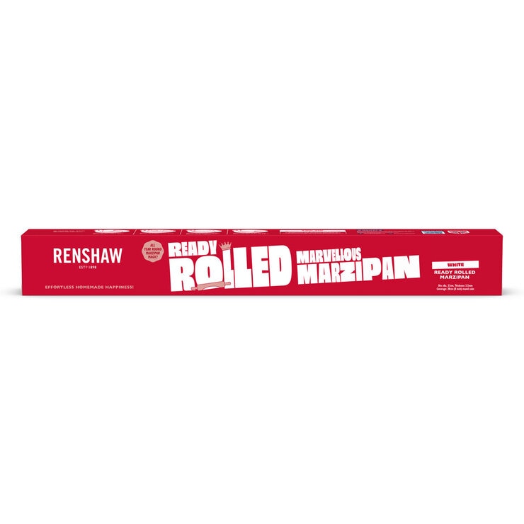 Renshaws Ready Rolled Marzipan Discs 3 x 400g, imported from the UK