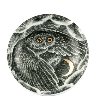 Harrods Fornasetti Civetta Nella Notte Porcelain Ashtray- Buy online at McGrocer