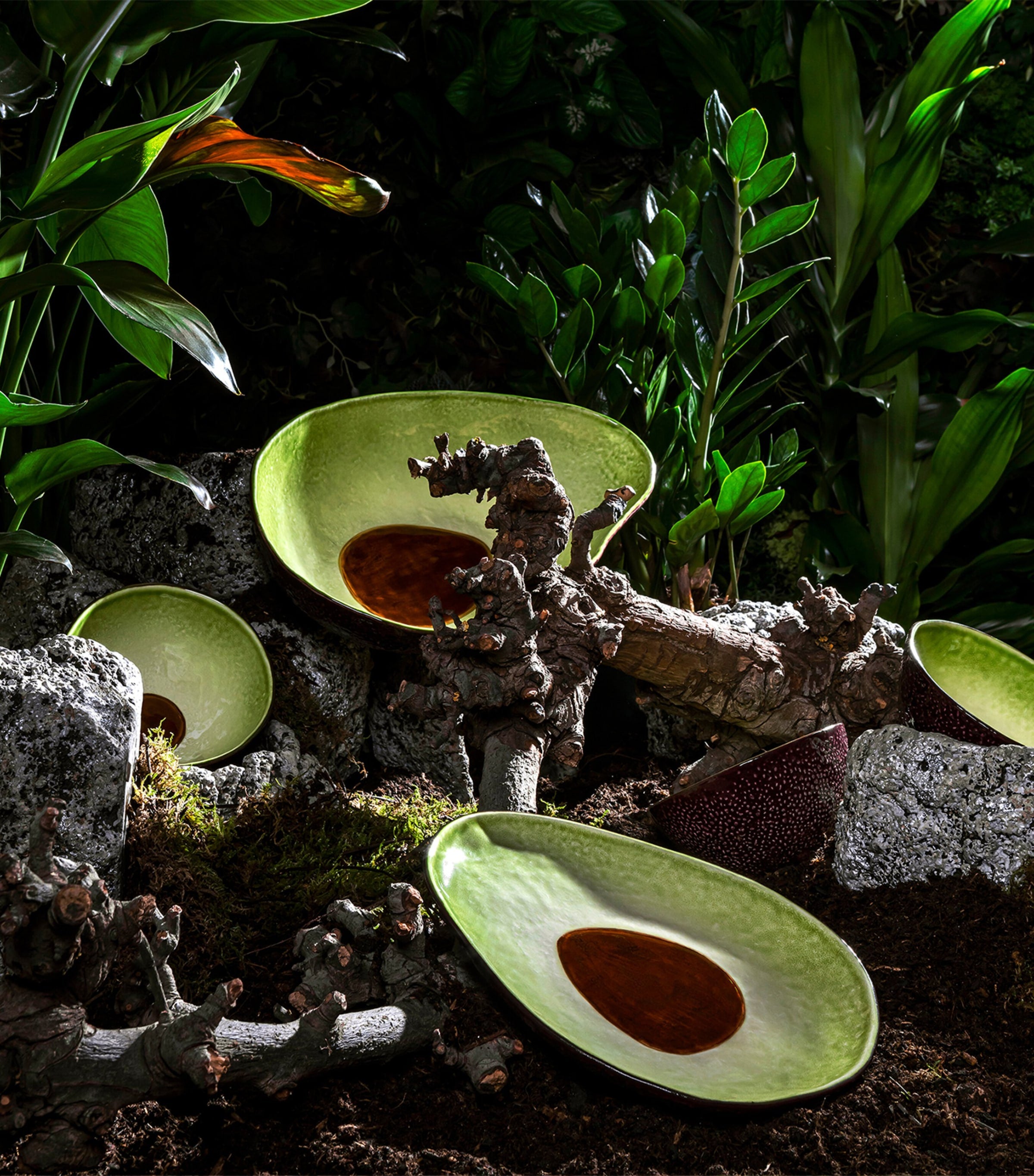 Bordallo Pinheiro avocado dessert plate 21cm - British product