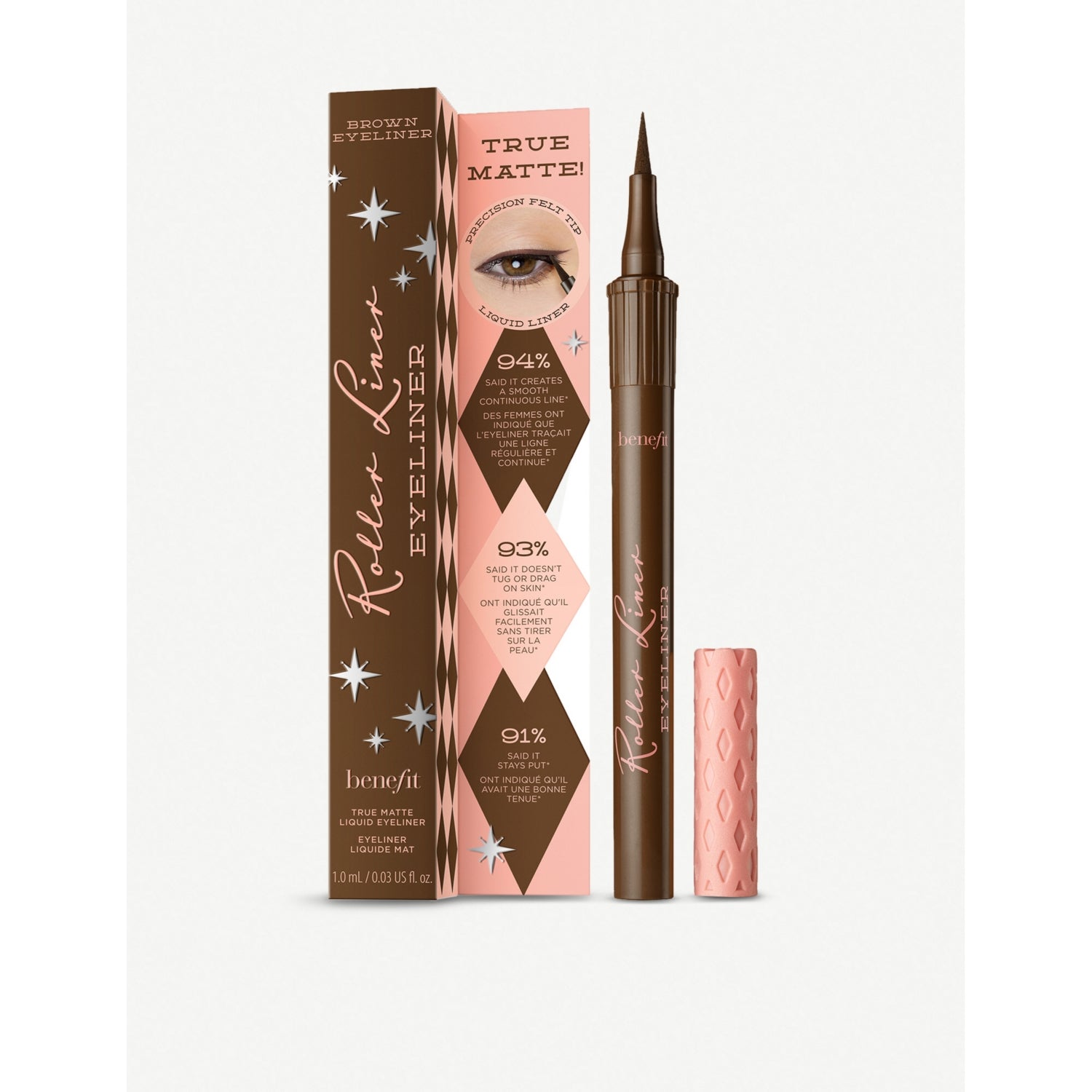 Roller Liner Liquid Eyeliner 1.0ml - BROWN