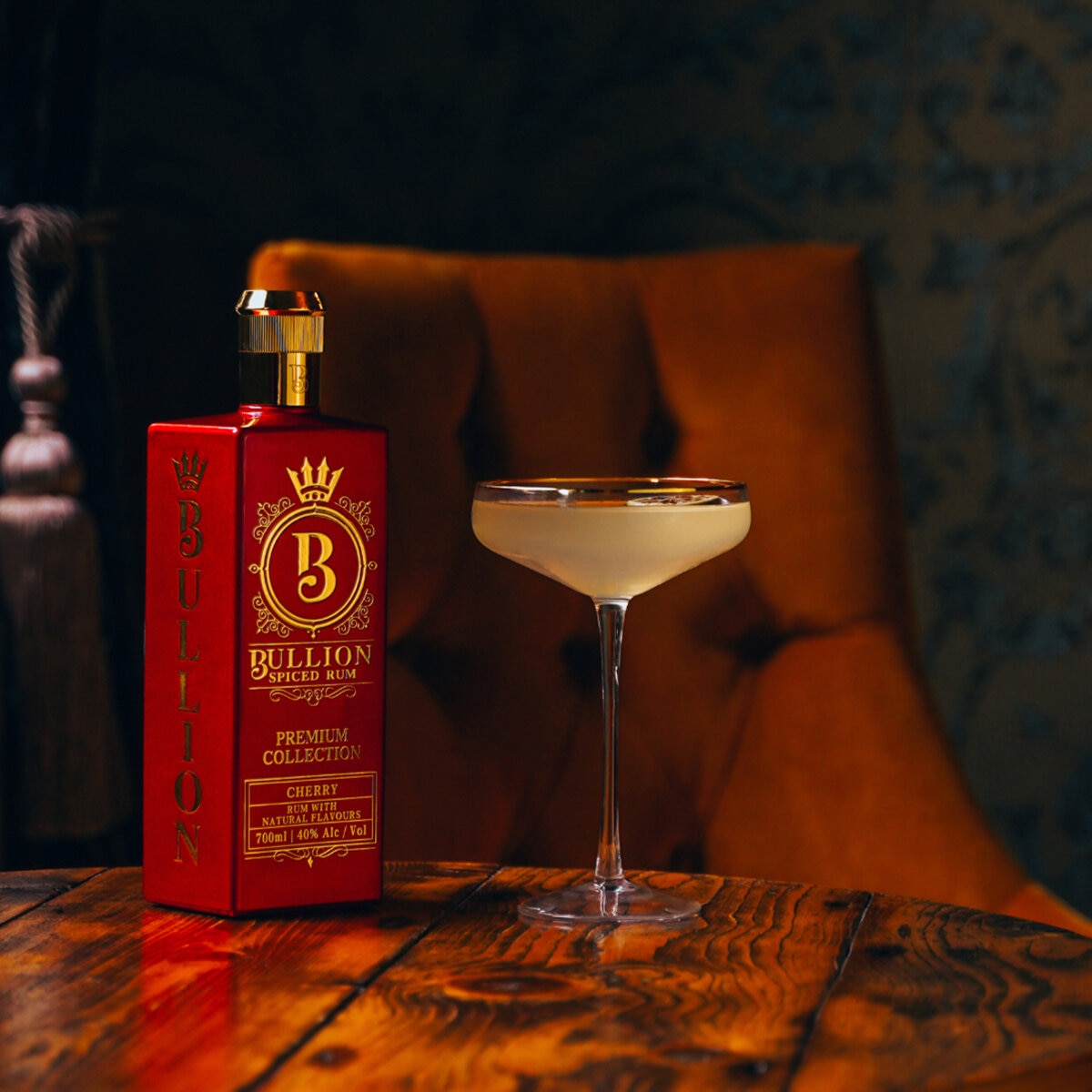 Bullion Cherry Rum spiced rum 70cl, UK version