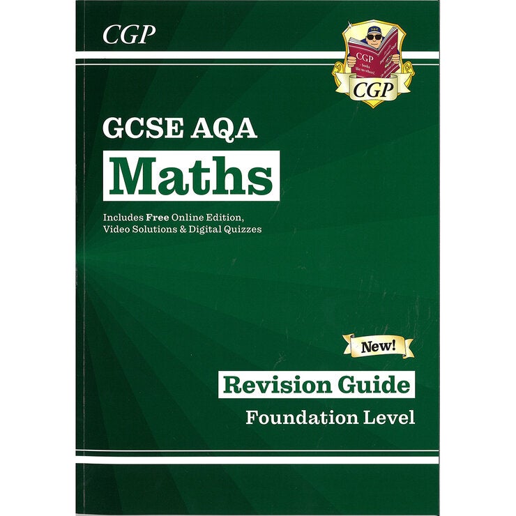 CGP GCSE Maths AQA Foundation book pack 3 books, UK version