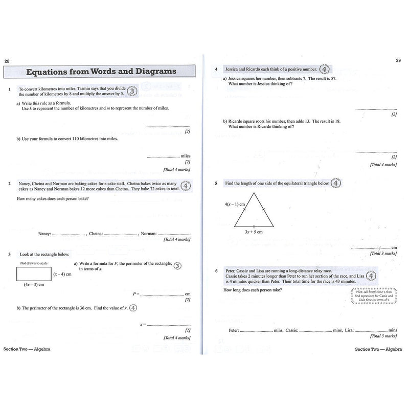 CGP GCSE Maths AQA Foundation book pack 3 books, UK version