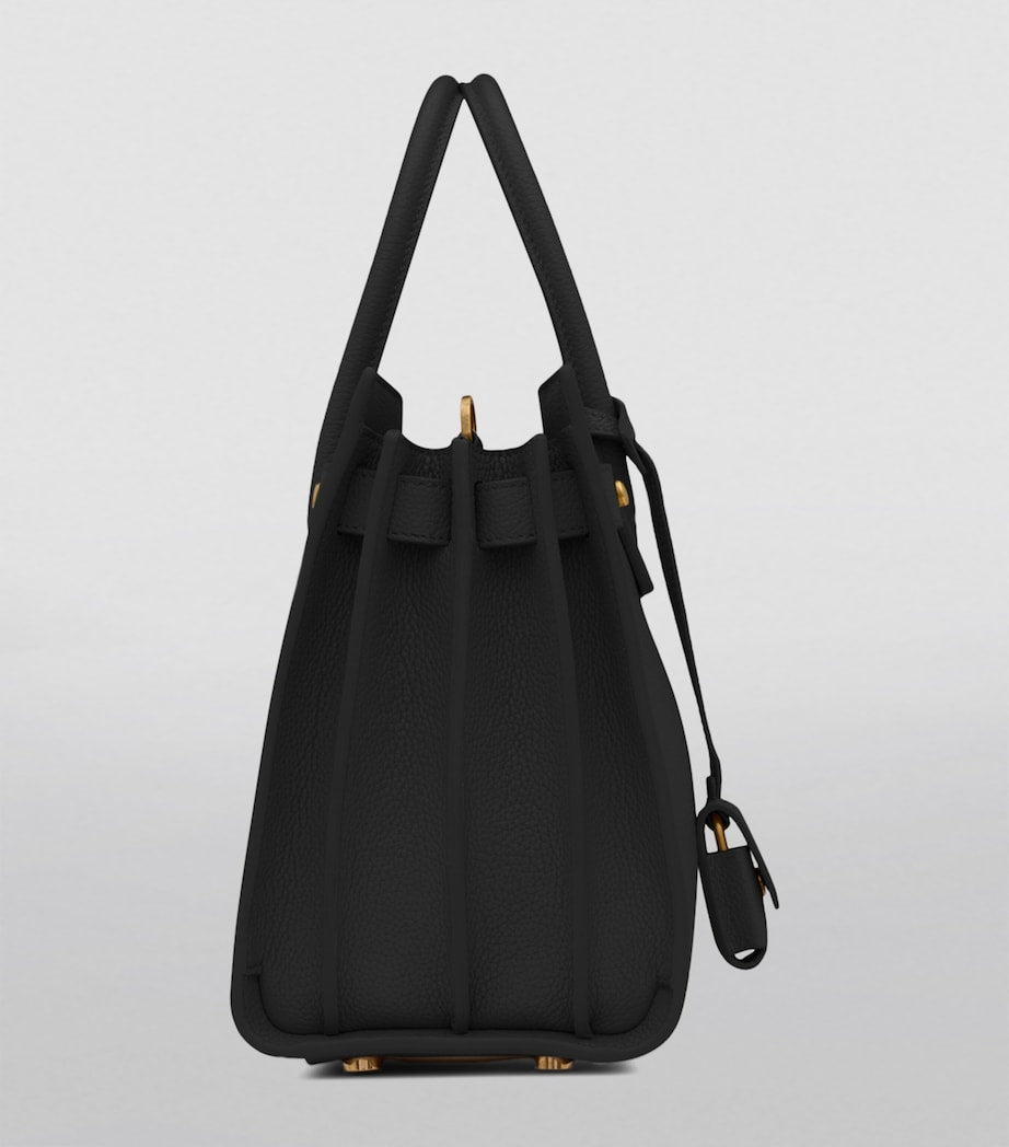 Saint Laurent Sac de Jour leather tote bag, imported from the UK