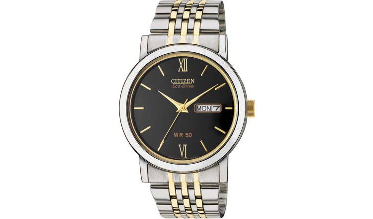 Citizen Eco-Drive men's two-tone watch 35mm (British brand)