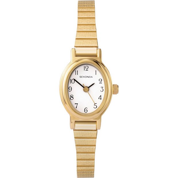 Sekonda ladies gold stainless steel expandable bracelet watch, imported from the UK